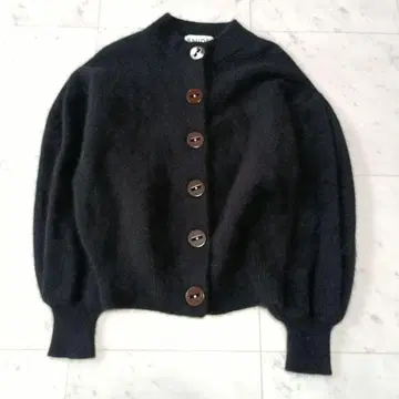 스나이델 퍼 라이크 슬리브 볼륨 가디건 F