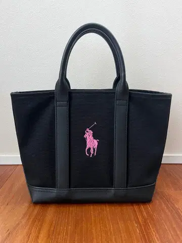 랄프 로렌 핑크 빅 포니 토트백