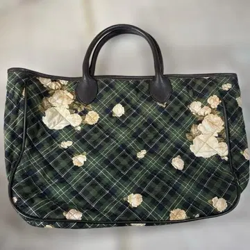 핑크하우스 체크 로즈 토트백 미사용 새상품