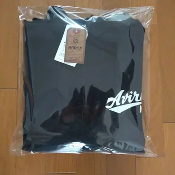 AVIREX 블랙 풀 집업 후드티