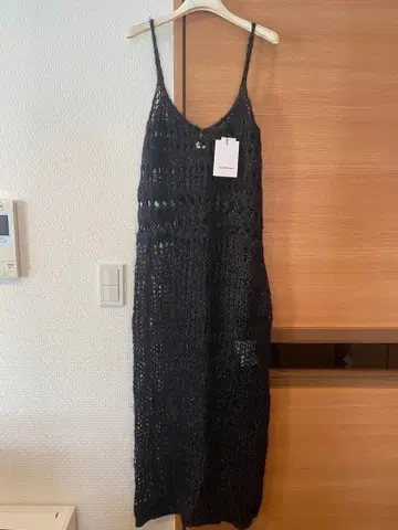 새상품 크리스마스 무드의 Chika Kisada 라메 블랙 니트 원피스