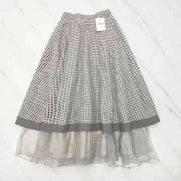 EmiriaWiz 에밀리아 위즈 럭셔리 오간자 플레어 스커트 S