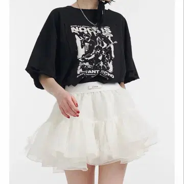 jouetie 볼륨  스커트 티어드 튤