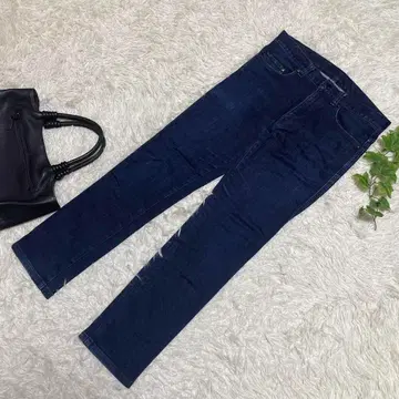 새상품급 캘빈클라인 스키니 데님 스트레치 로고 버튼 W79 XL