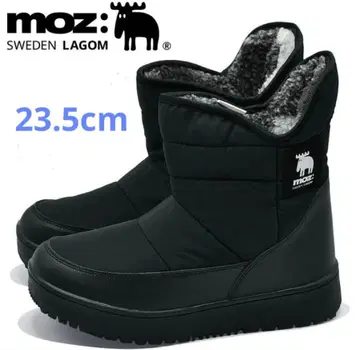 MOZ 부츠 숏부츠 기모 블랙 23.5cm 새상품 모즈 방한