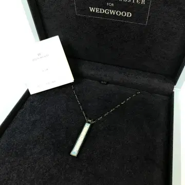 F10327 웨지우드 재스퍼 목걸이 실버925 레어