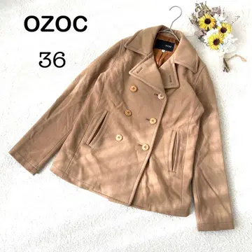 [ OZOC ] P코트 자켓 브라운 36 S