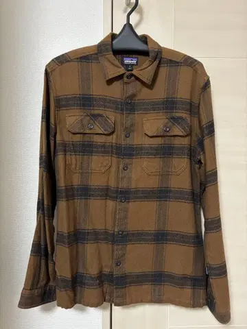 patagonia 브라운/블랙 체크 플란넬 셔츠