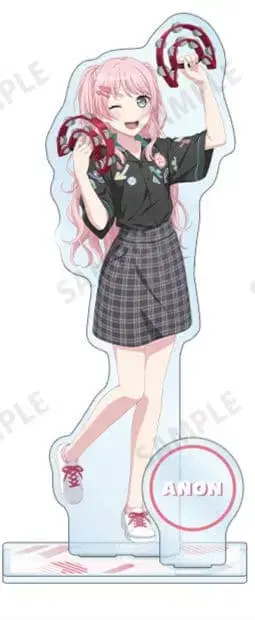 뱅드림 x ROUND1 아크릴 스탠드 (치하야 아논/볼링 셔츠 ver.)