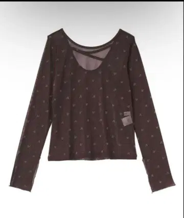 Aimeine 오리지널 플로키 튤 풀오버 브라운