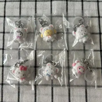 메지루시 액세서리 산리오 캐릭터즈 후와후와 스노우 컴플리트 세트