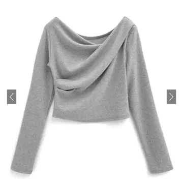 드레이프 카슈쿨 상의 [dk1362] 그레이