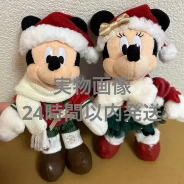 디즈니 크리스마스 인형 배지 미키 미니 2025 바