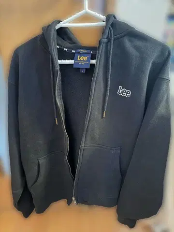[ S ] Lee 집업 후드티 블랙
