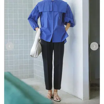 Mila Owen 뒷부분 밴딩 센터 프레스 테이퍼드 팬츠