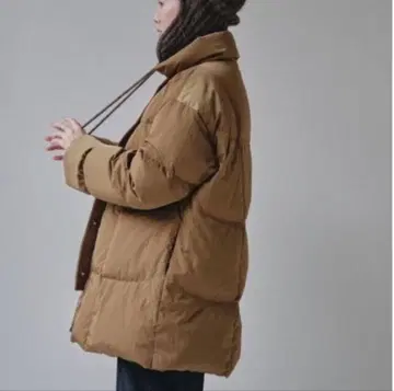 TODAYFUL 스탠드 카라 다운 자켓 브라운 36