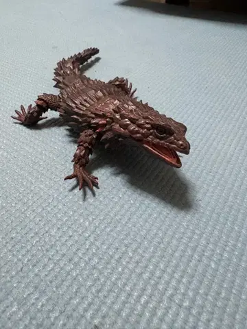 아르마딜로 도마뱀 블랙 피규어