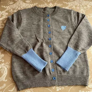 가디건 하트 그레이 L 사이즈