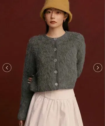 SNIDEL 스나이델 Sustainable 퍼라이크 니트 자켓