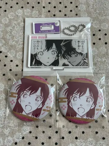 명탐정 코난 아크릴 키링 캔뱃지 유미란