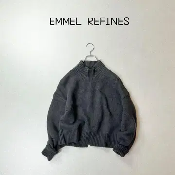 EMMEL REFINES 캐시미어 믹스 모크넥 니트 스웨터