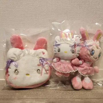 페이스형 파우치 마스코트 홀더 헬로키티 x 메조 피아노