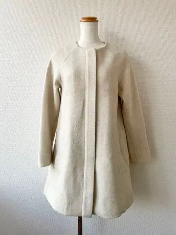 COS 노카라 울 코트