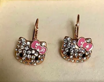 사만사 실바 헬로키티 귀걸이 반짝반짝