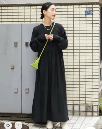 [택 포함 새상품] 프릭스스토어 허리 개더 플레어 맥시 원피스 S