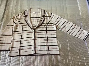 [ 미사용 ] 실크의 꽃 니트 자켓 ( 레트로 )