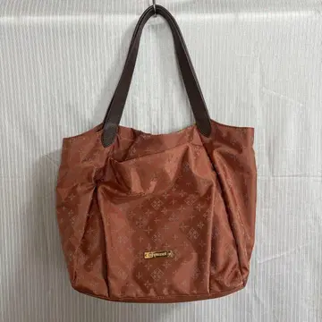 russet 브라운 프린트 패턴 토트백