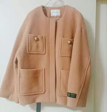 카듀네 노카라 포켓 코트 S 카멜