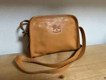 IL BISONTE 가죽 숄더백 카멜