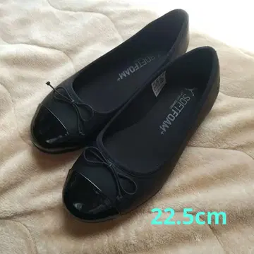 새상품급 PUMA 푸마 욘기 플랫 밸리 슈즈 절개 22.5cm 리본