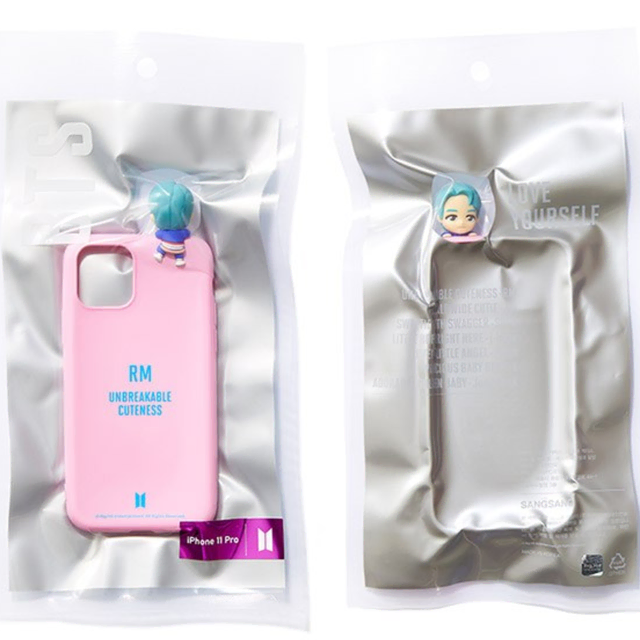 bts 타이니탄 피규어 컬러젤리케이스 -빼꼼-iPhone 13 mini