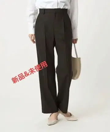 그린 레이블 릴랙싱 카치리라 와이드 팬츠 블랙 L