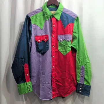 별주 USA제 락마운트 x 네펜데스 클레이지 패턴 웨스턴 셔츠