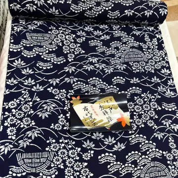 [ 면 옷감 ] 유카타 곡담 사계절의 꽃