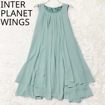 인터플래닛 윙 원피스 파티 드레스 2way 그린 2
