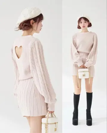 Darich 하트 오픈 니트 원피스