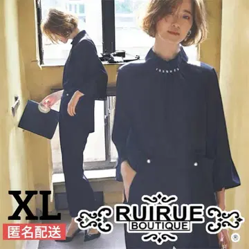 RUIRUE BOUTIQUE 펄 포인트 블라우스 & 팬츠 세트 입원 입학