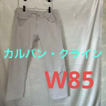 Calvin Klein 그레이 스트레이트 레그 팬츠 w85 남성용