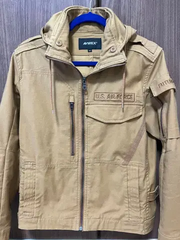 AVIREX 후드 부착 밀리터리 자켓 M