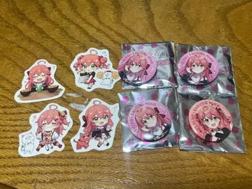 사쿠라미코 스시로 콜라보 캔뱃지 피크 세트