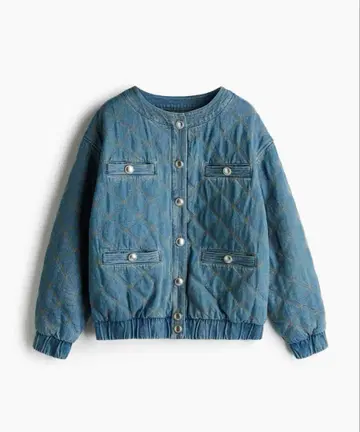 H&M 퀼팅 데님 자켓