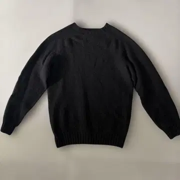 인버아란 니트 스웨터 38 블랙