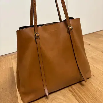폴로 랄프로렌 가죽 토트백