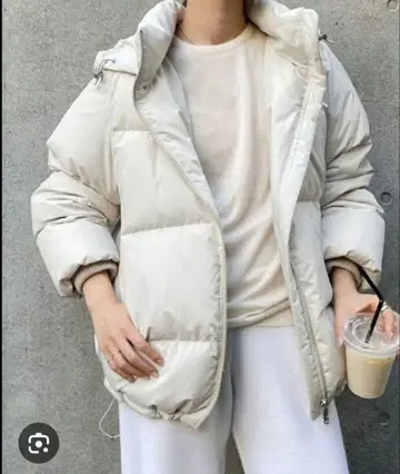 HAKUU 다운 자켓 베이지