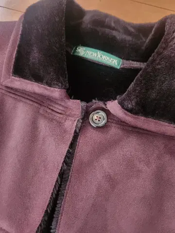 NEWYORKER 무스탕 롱 코트 뉴요커 에코 가죽 페이크