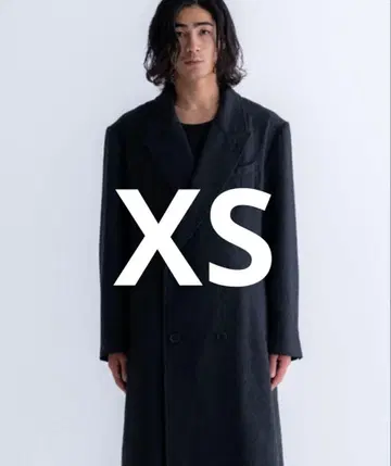 SINSS 클래식 울 블렌드 트위드 코트 XS 차콜